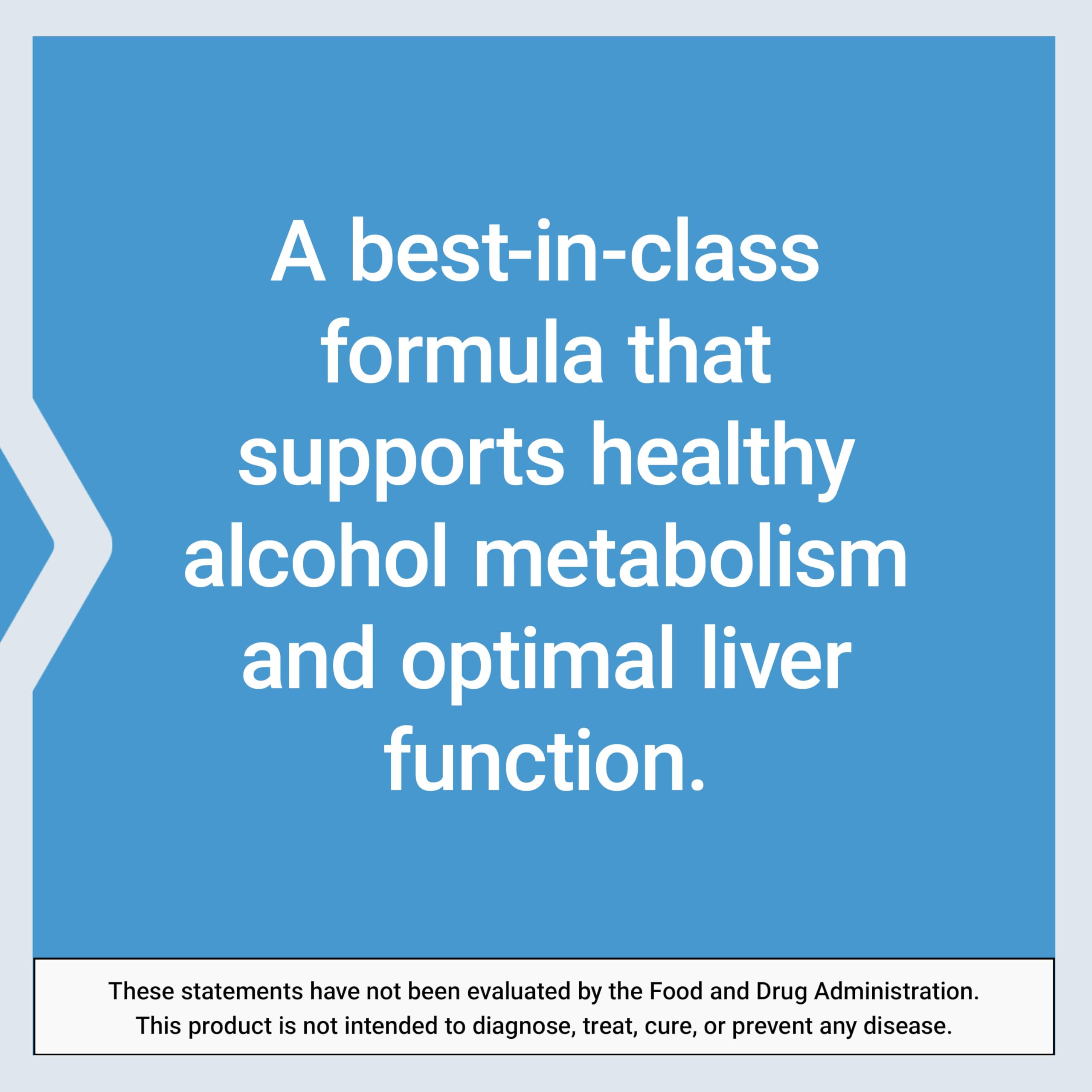 Life Extension Anti-Alcohol Complex USA manufacturing seal conveys quality assurance.