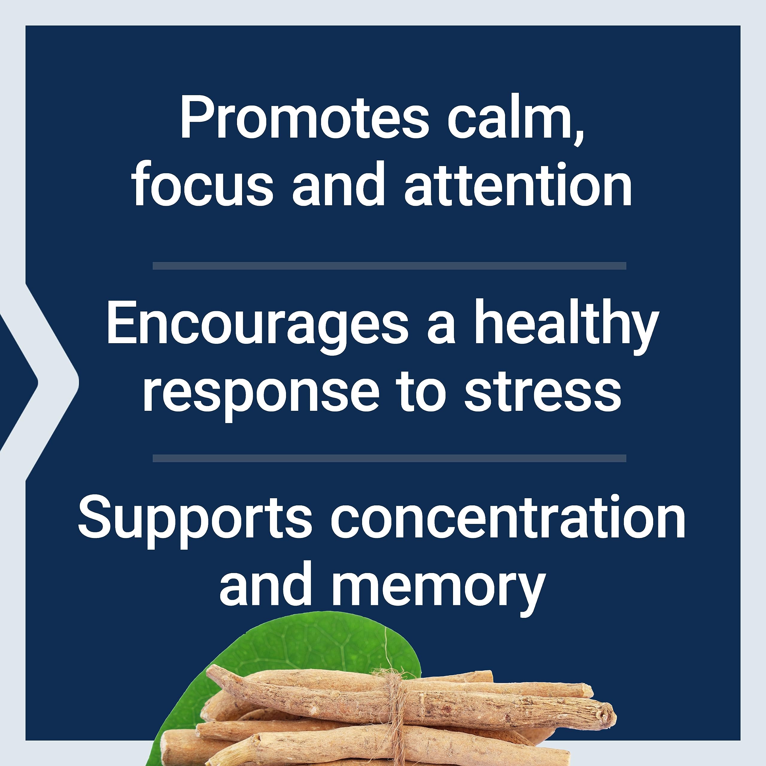 Life Extension Ashwagandha Plus spearmint extract closeup suggests focus aid.