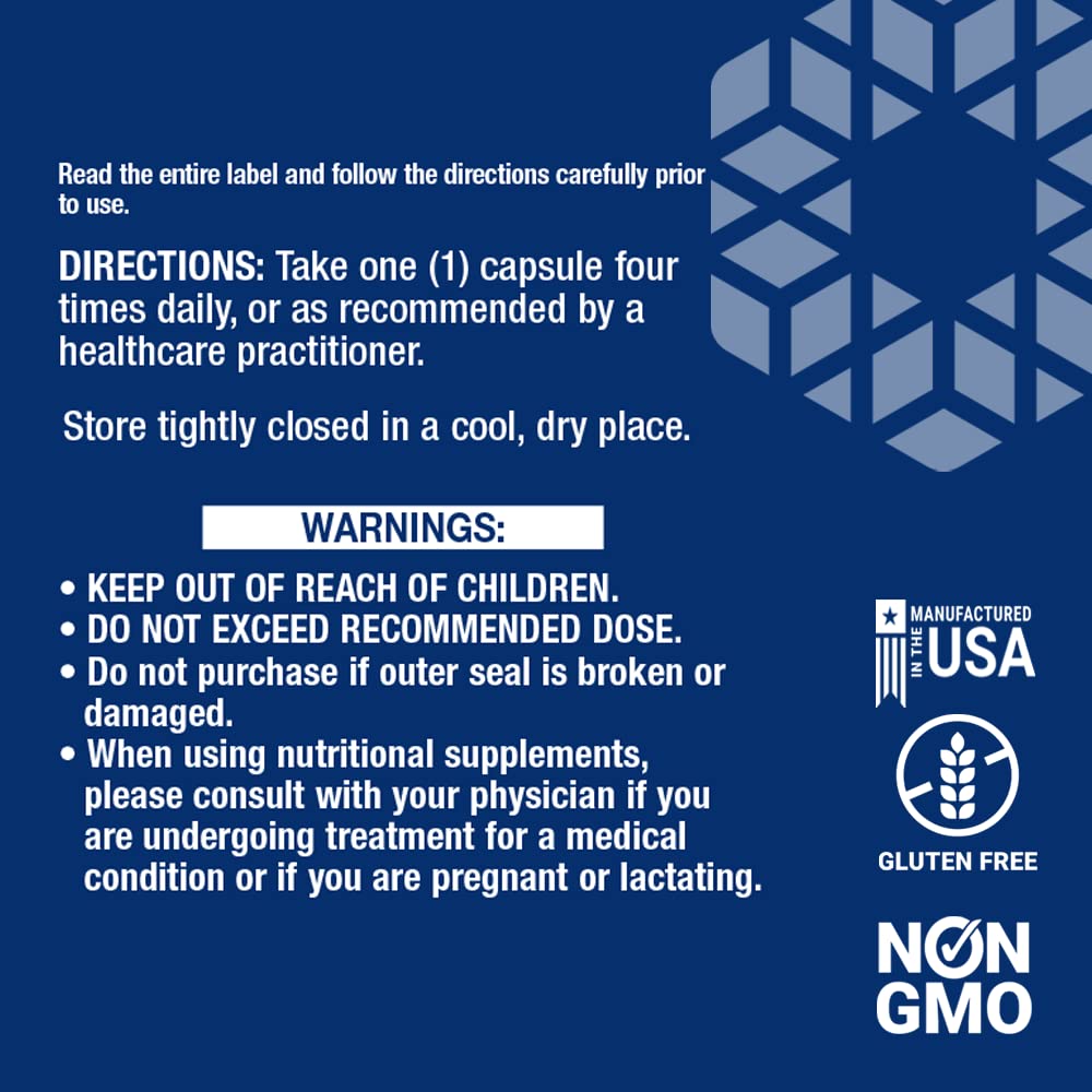 Life Extension Benfotiamine ingredients label highlights high purity and non-GMO components.