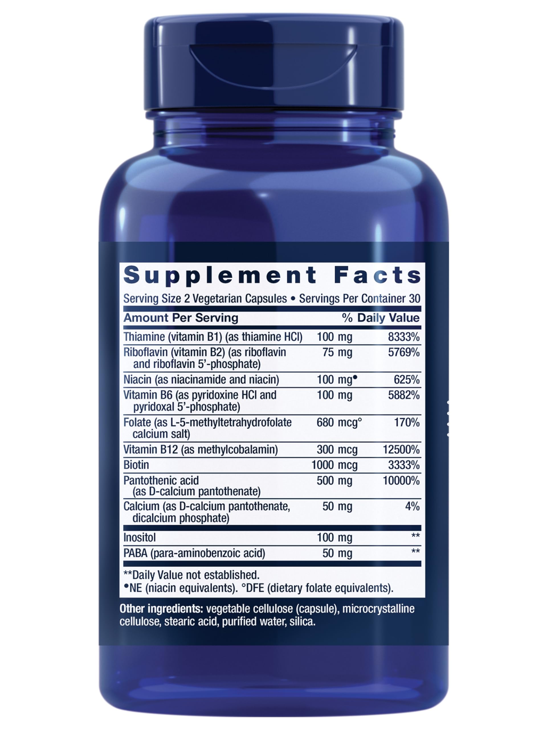 Life Extension BioActive Complete B-Complex bottle with full B vitamin spectrum.