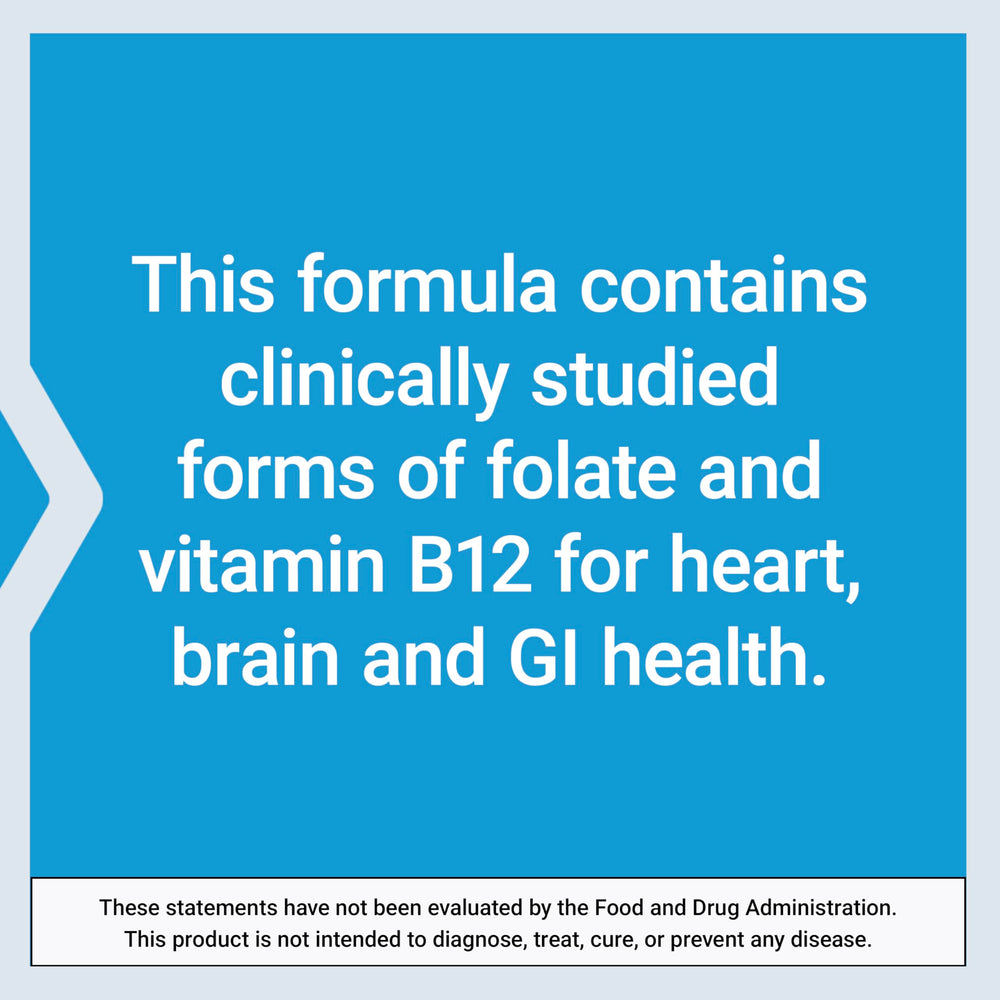 Life Extension BioActive Folate B12 non-GMO seal on bottle.