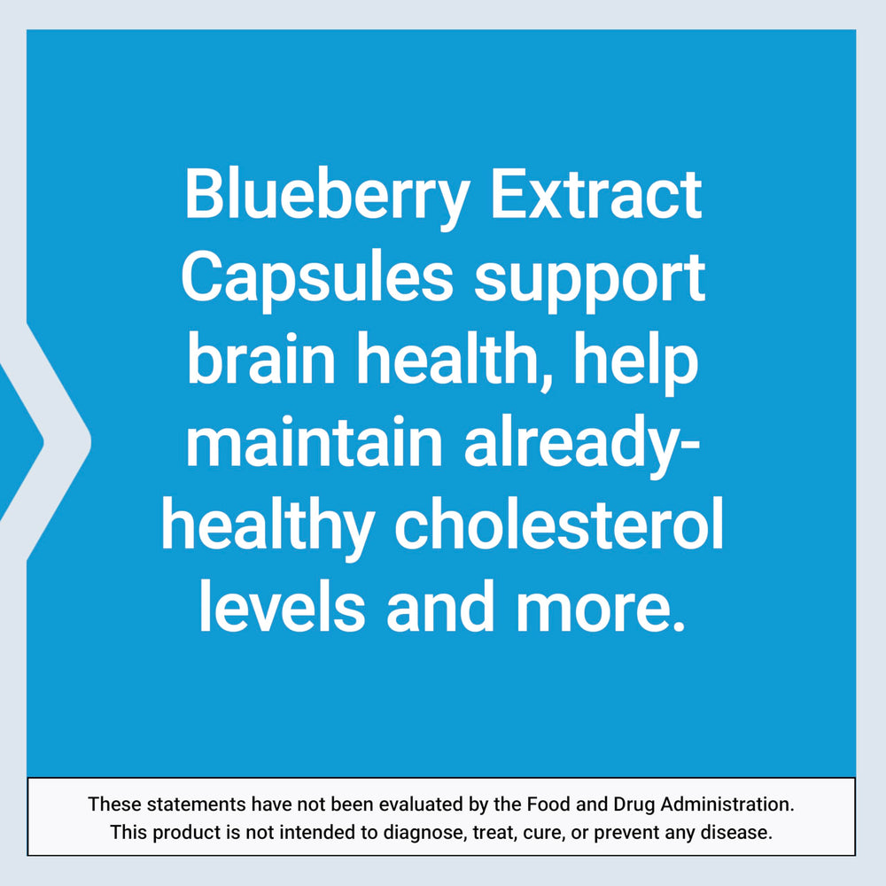 Life Extension Blueberry Extract Capsules non-GMO status badge signals purity.