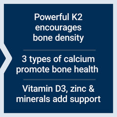 Life Extension Bone Restore Elite calcium-mineral panel showing 700 mg calcium total