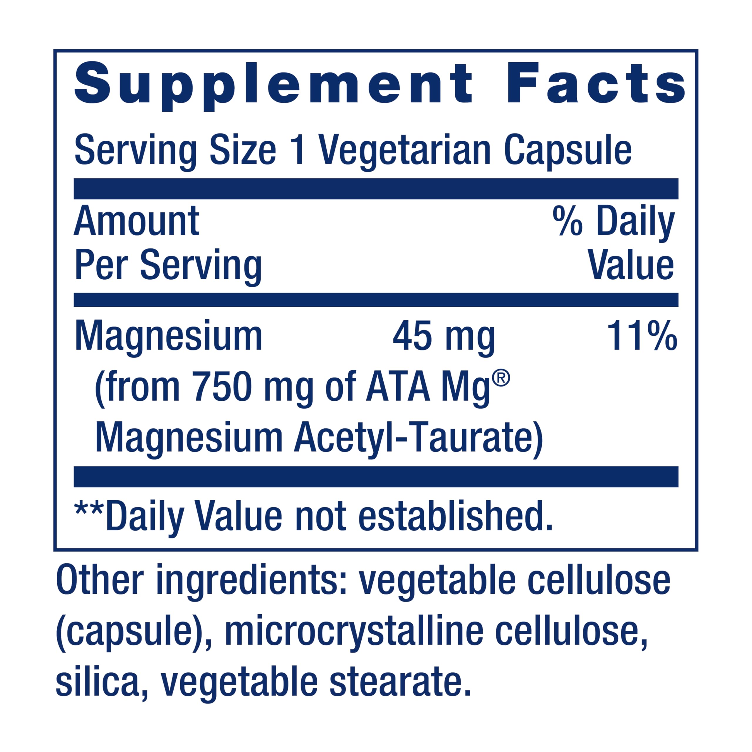 Life Extension Calm-Mag label details show non-GMO and gluten-free status.