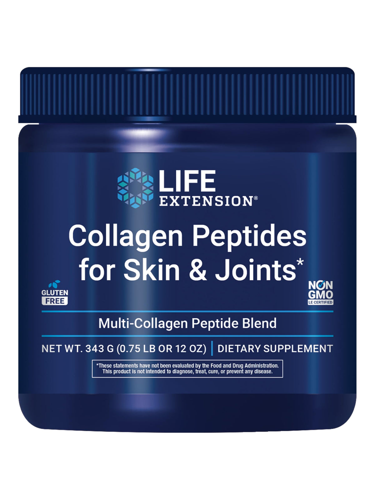 Life Extension Collagen Powder bottle pour for daily beauty and mobility.