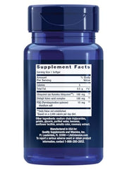 Life Extension CoQ10 softgel PQQ packaging emphasizes easy swallowing and enhanced absorption.