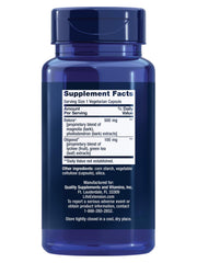 Life Extension Cortisol-Stress Balance capsules closeup showing vegetarian formula.