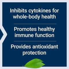 Life Extension Cytokine Suppress EGCG label back with notes on quality
