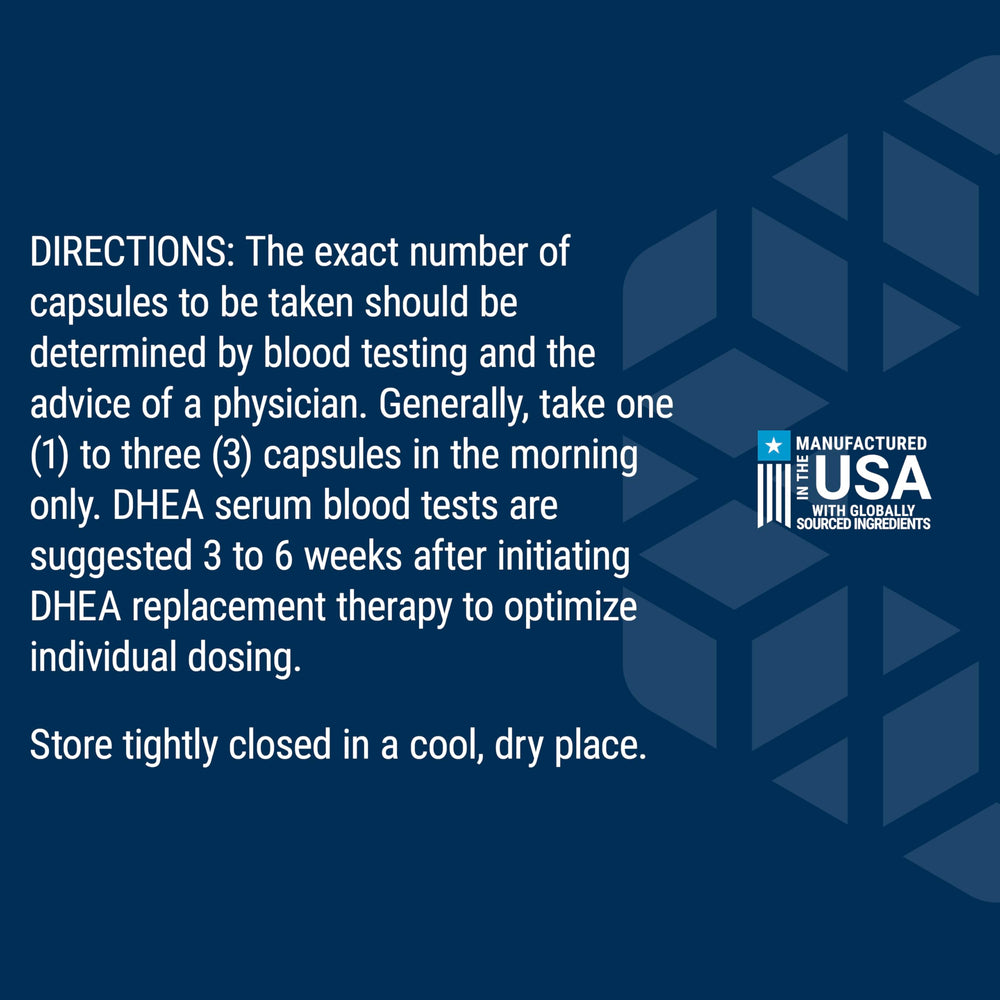 Life Extension DHEA 25mg certificate of analysis page