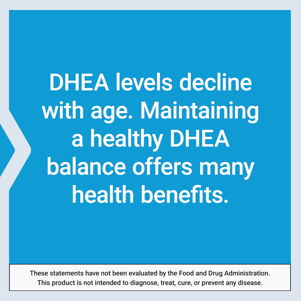 Life Extension DHEA 25 mg certificate of analysis badge for quality assurance.