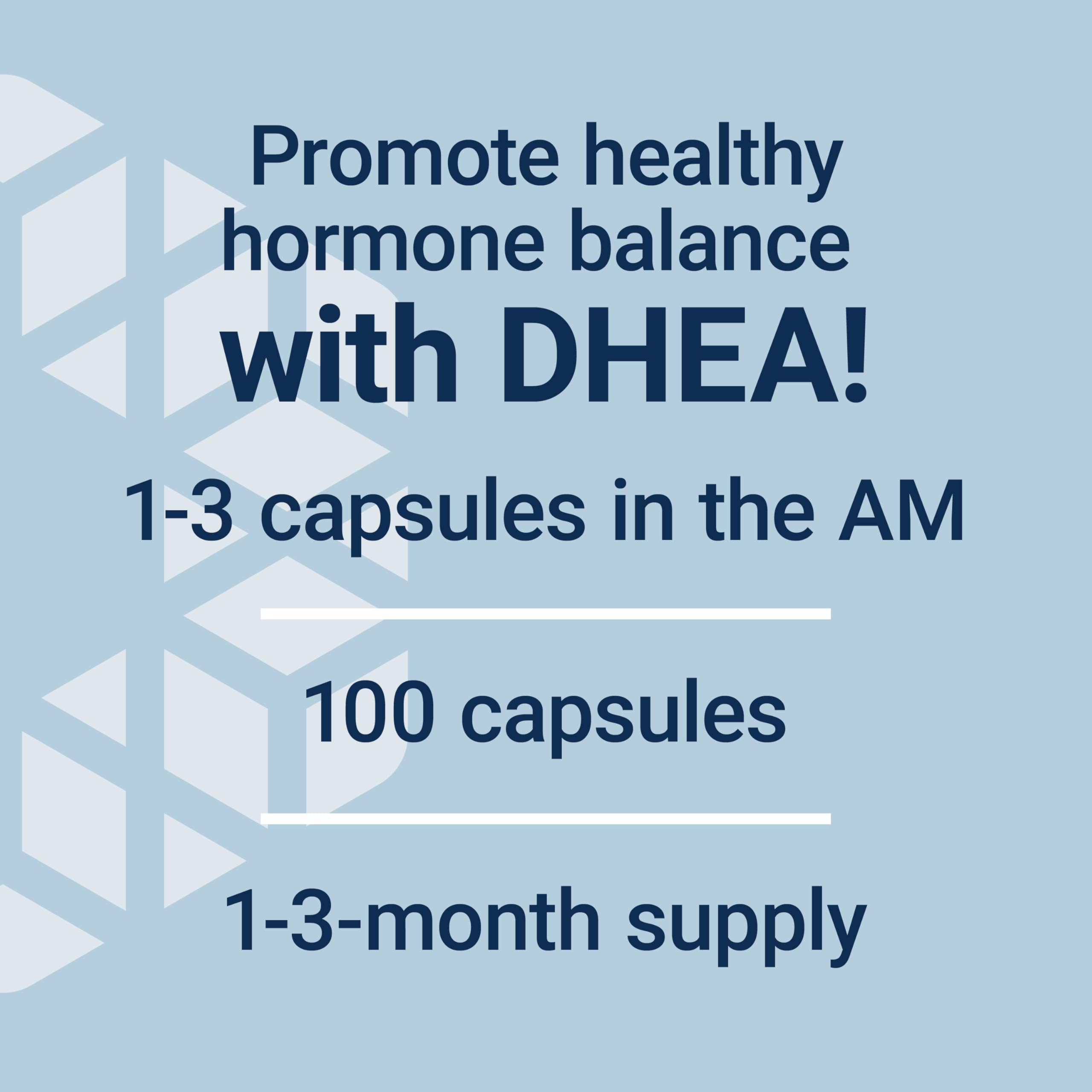 Life Extension DHEA 25mg non-GMO badge on bottle