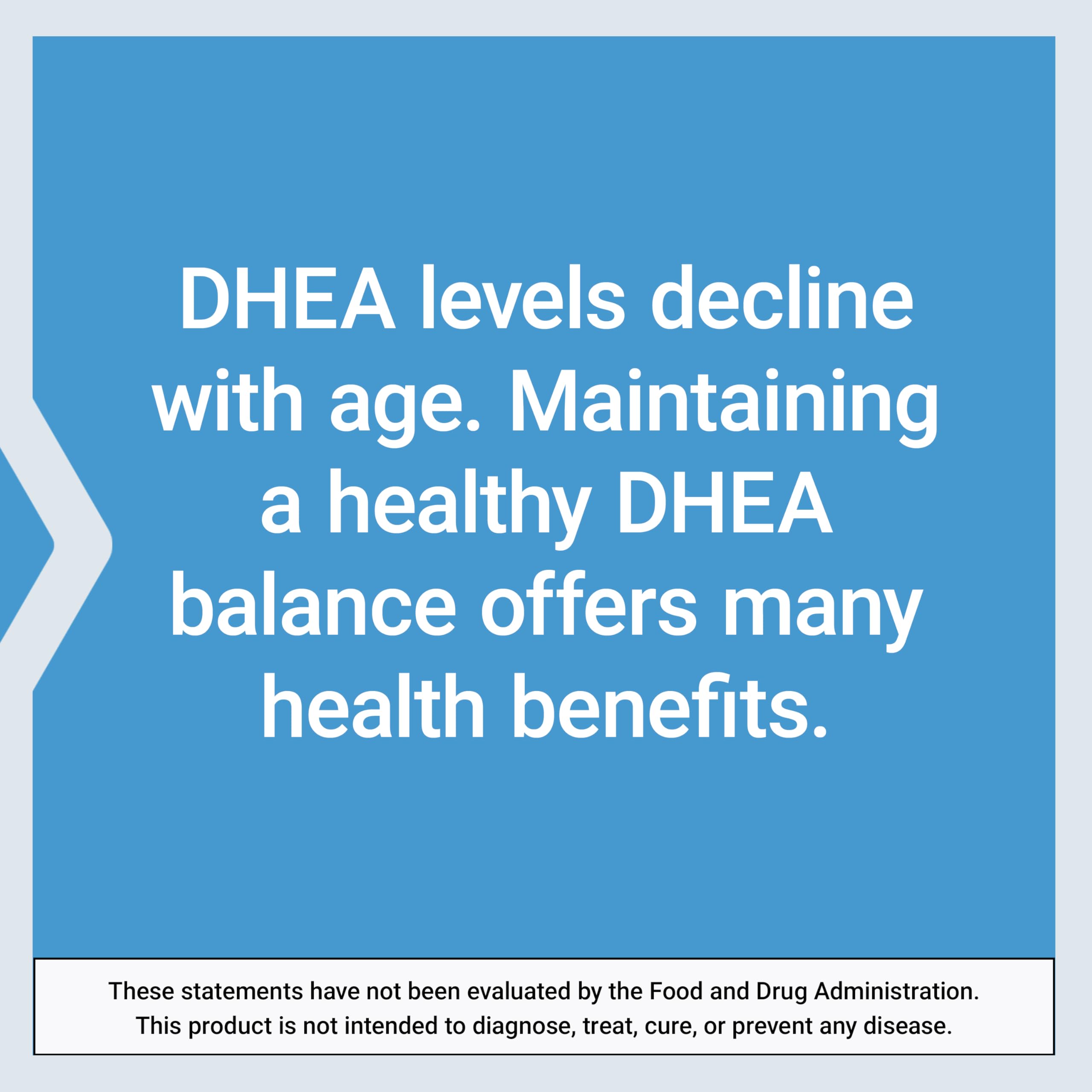 Life Extension DHEA 25mg USA made mark on box