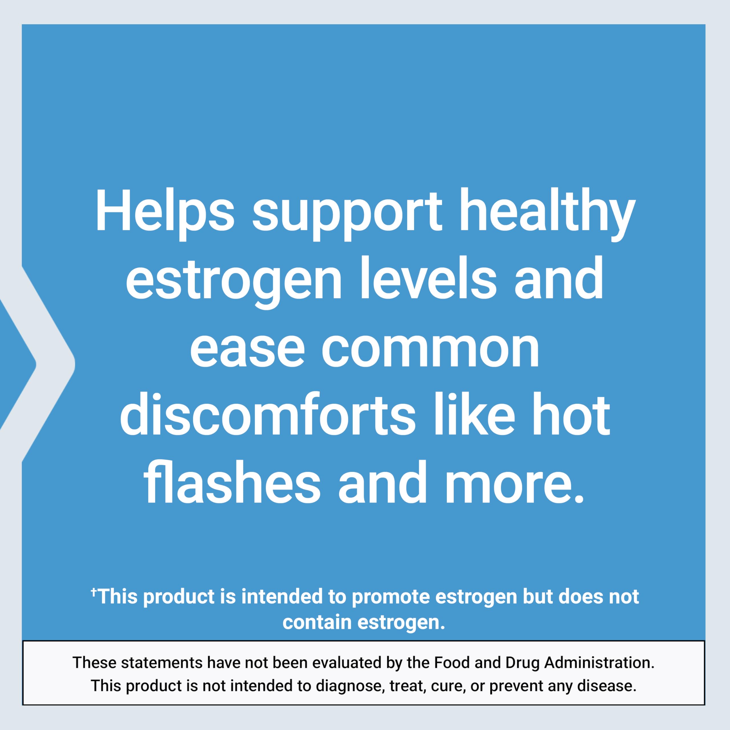 Herbal blend visual demonstrates plant-based phytoestrogens.
