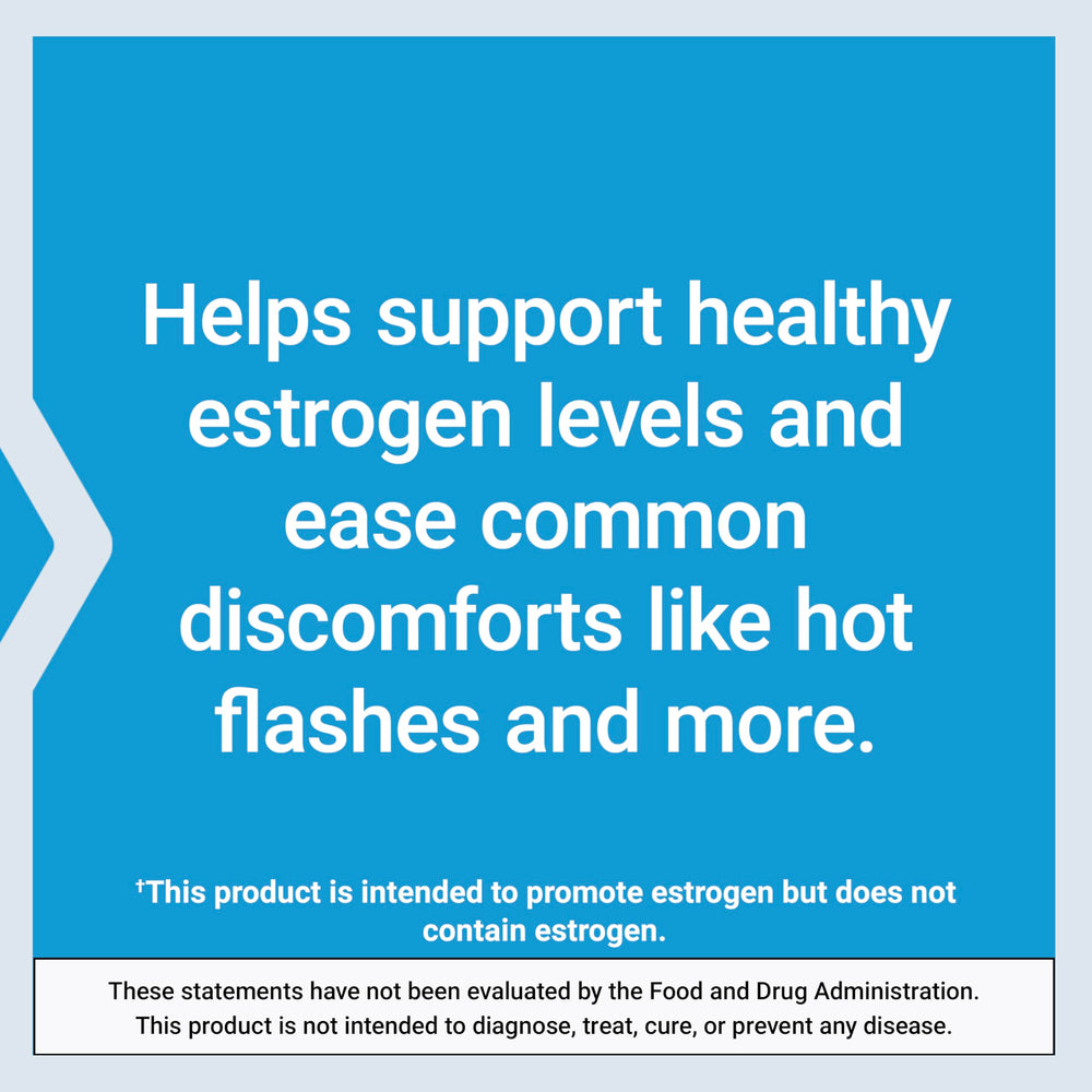 Herbal blend visual demonstrates plant-based phytoestrogens.