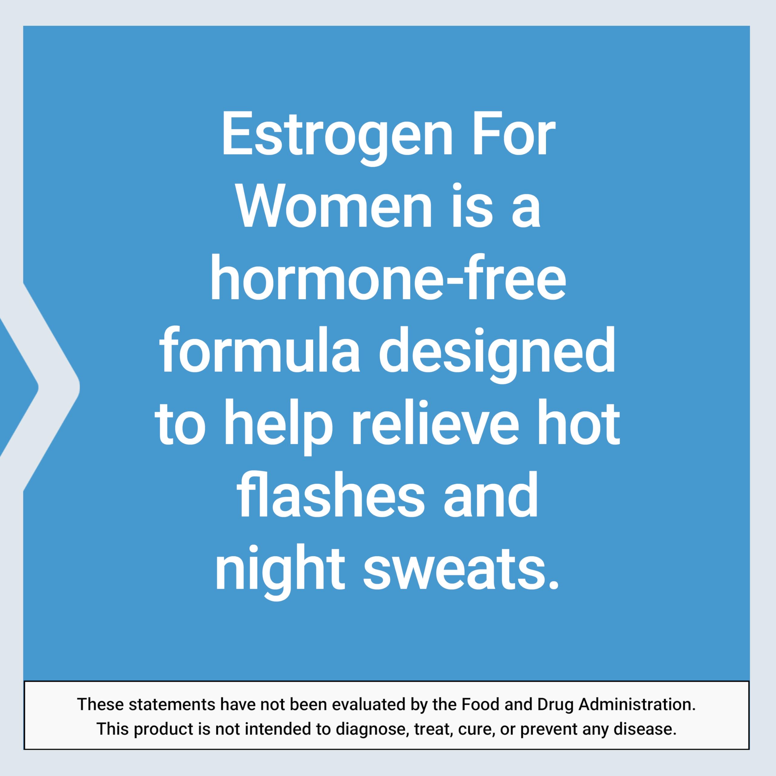 Life Extension Estrogen for Women dosage instructions visualization showing 30-tablet monthly supply.