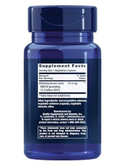 Life Extension FLORASSIST capsules close-up showing probiotic Bifidobacterium lactis HN019 supports gut health
