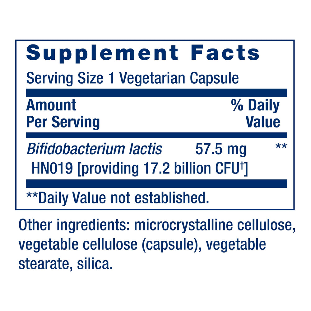 Life Extension FLORASSIST Daily Bowel Regularity label shows non-GMO, gluten-free formula for digestive wellness