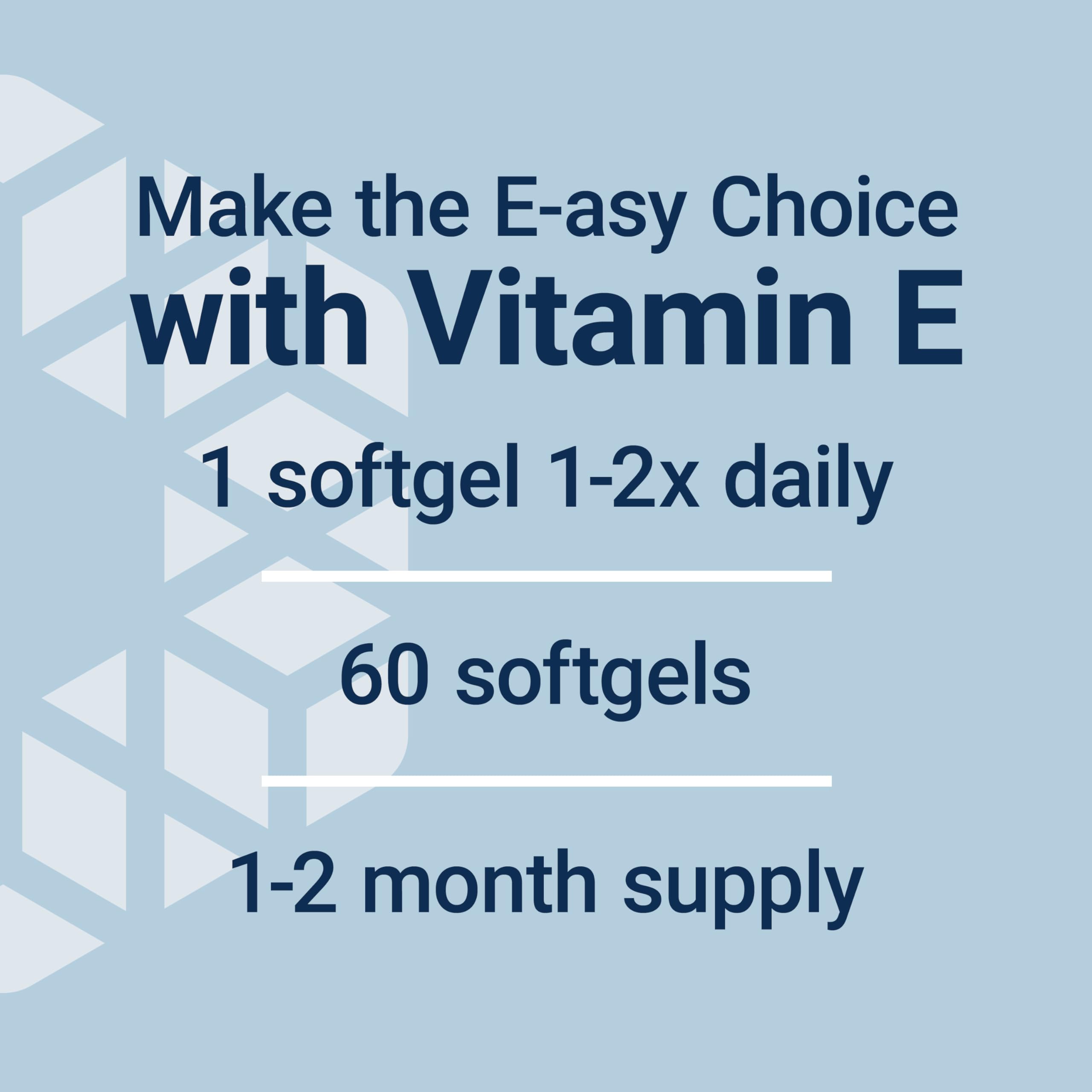 Life Extension Gamma E ingredients panel emphasizes non-GMO gluten-free formulation.