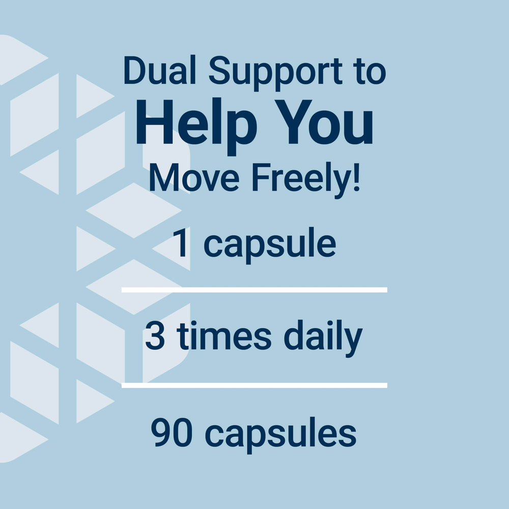 Clinical study graphic suggests potential long-term joint health support.