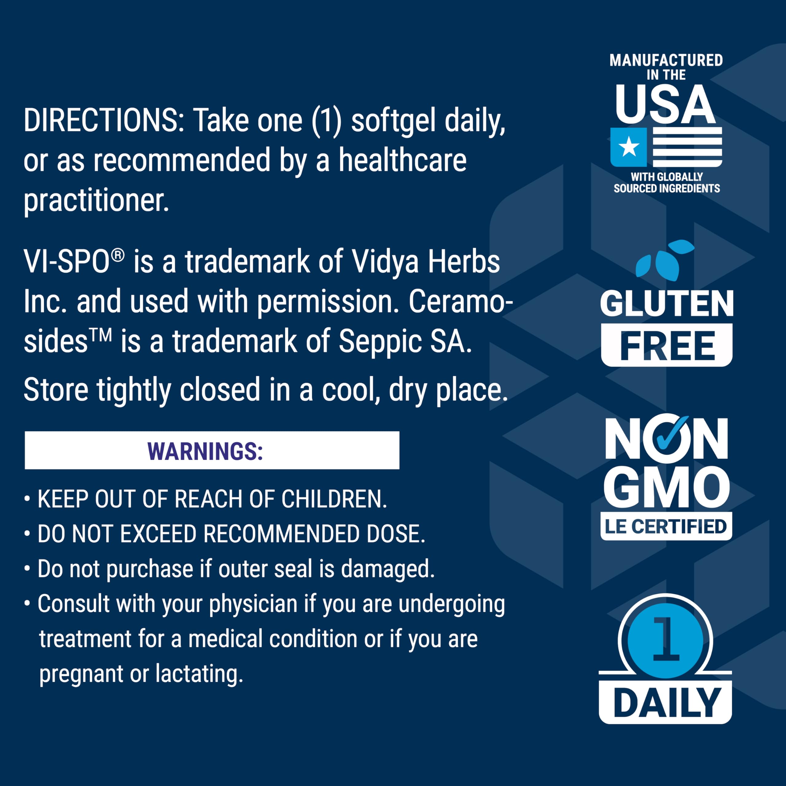 Life Extension Hair Growth for Women gluten-free label for sensitive diets