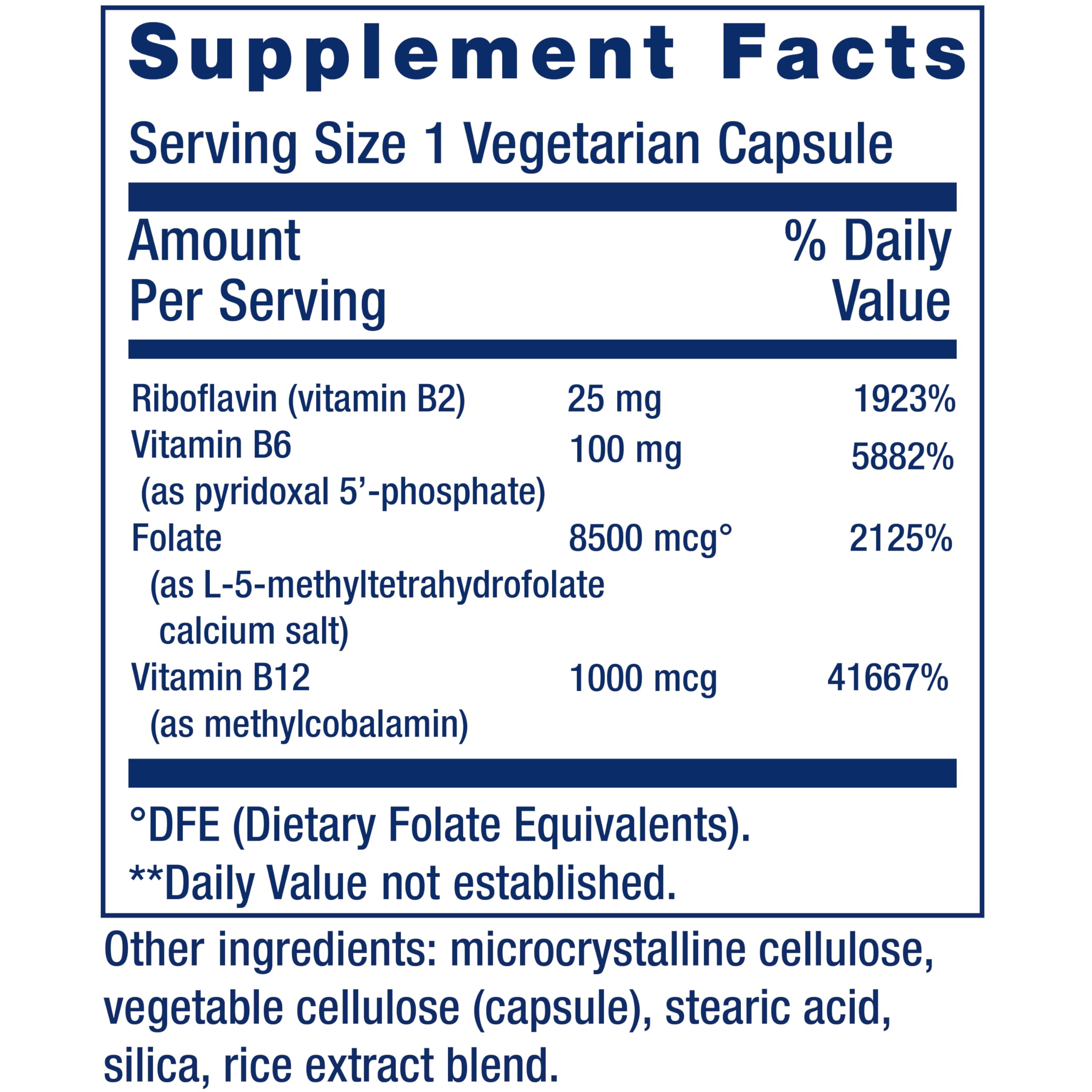 Detail of Life Extension Homocysteine Resist bottle label with ingredient highlights.