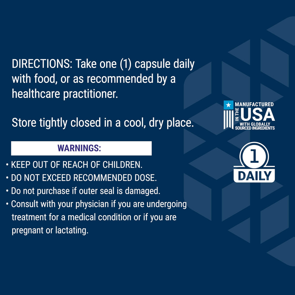 Life Extension Homocysteine Resist labeled as USA-manufactured product.