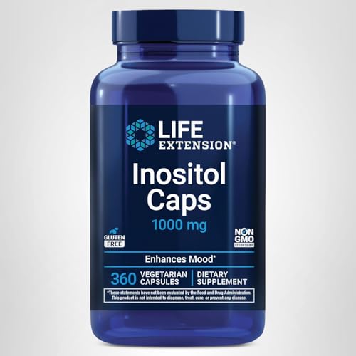 Life Extension Inositol Caps lifestyle shot showcasing a health-conscious consumer