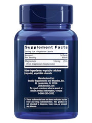 Life Extension Magnesium Glycinate capsules close-up illustrating easy intake.