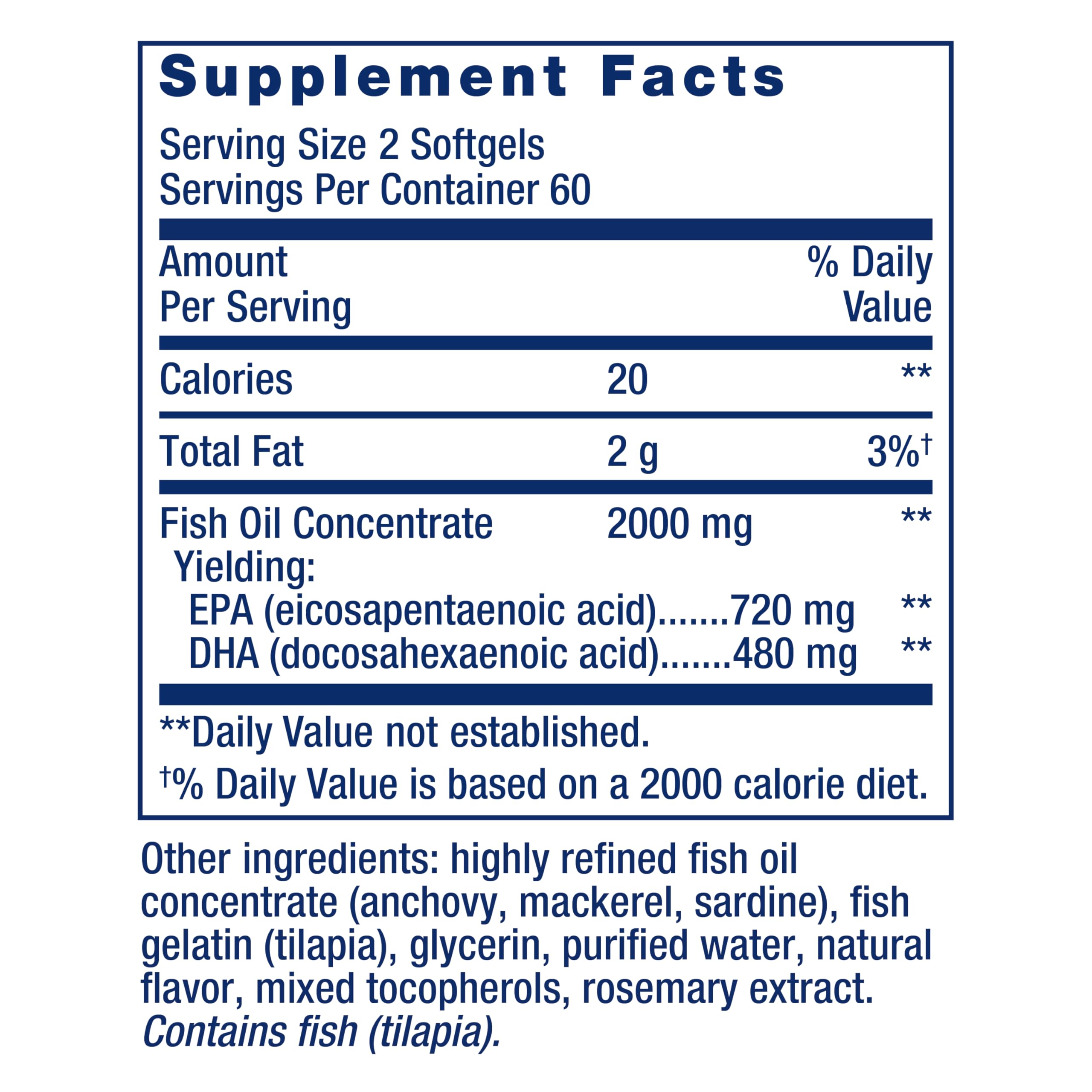 Life Extension Mega EPA/DHA packaging highlighting non-GMO and gluten-free formula
