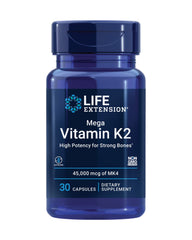Life Extension Mega Vitamin K2 bottle cap — easy daily access.