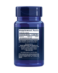 Life Extension Mega Vitamin K2 bottle label — shows high-potency K2.