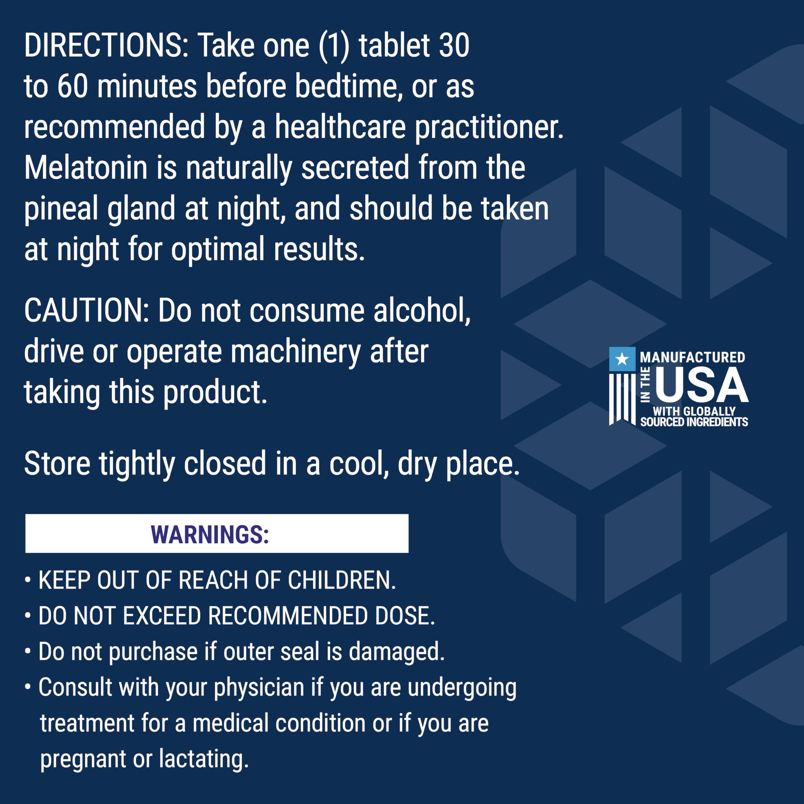 Life Extension Melatonin non-GMO seal shown on packaging