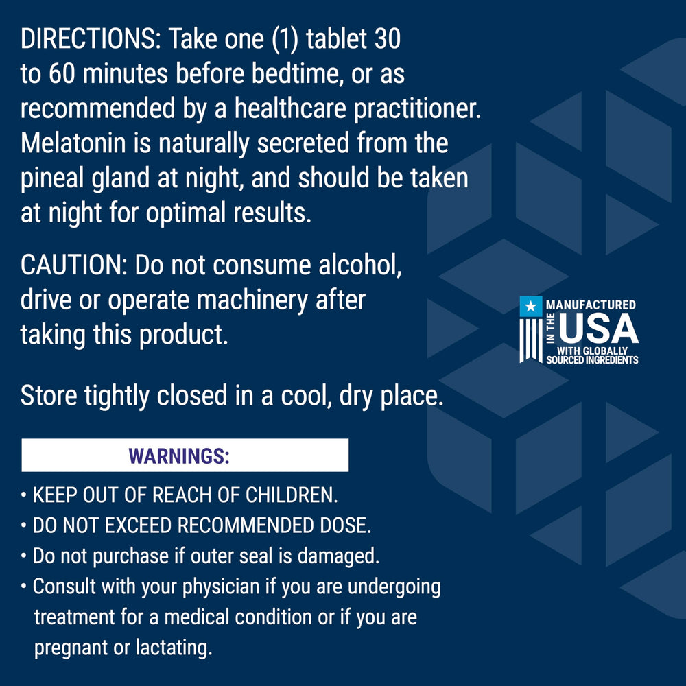 Life Extension Melatonin non-GMO seal shown on packaging