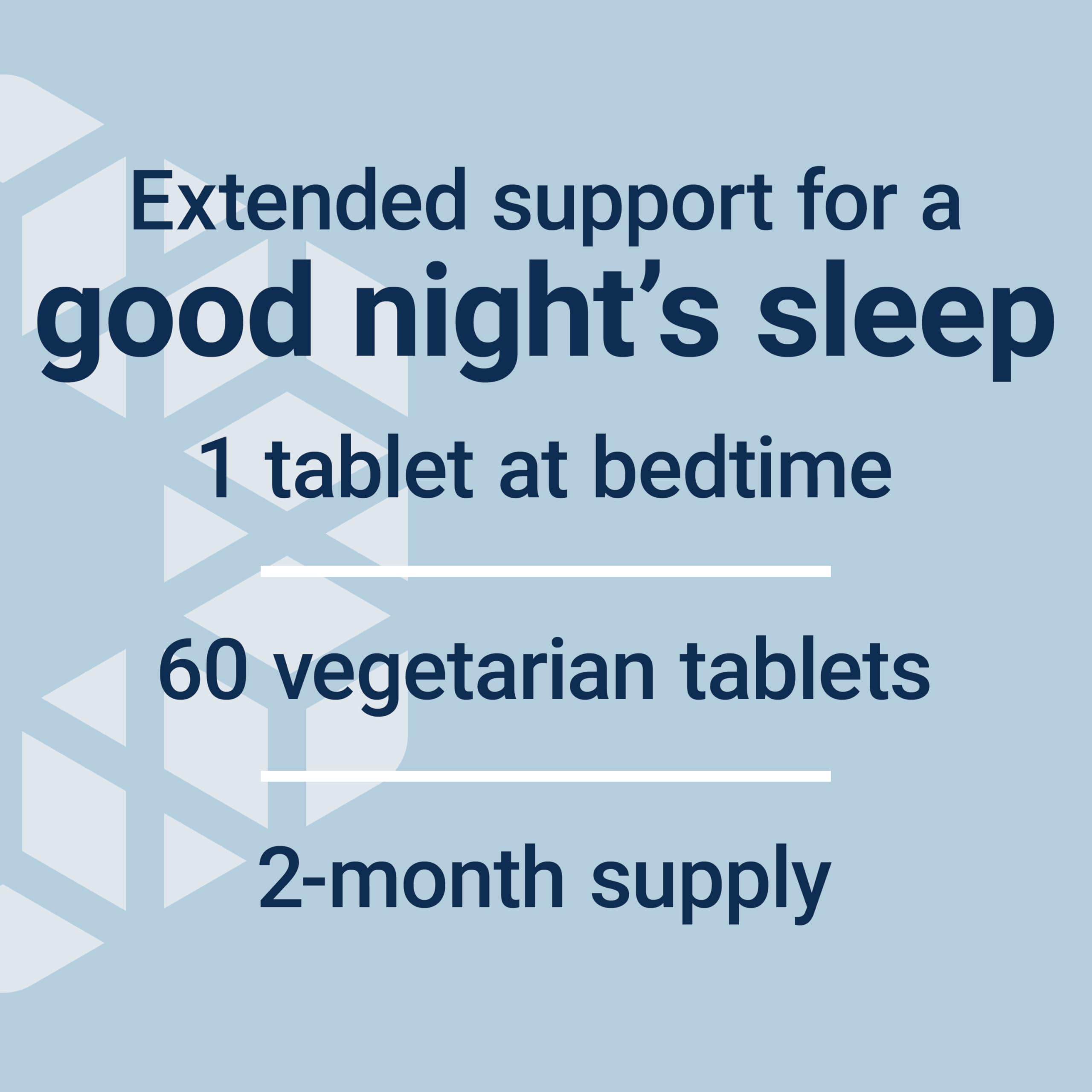 Life Extension Melatonin sleep scene on bedside table suggesting nightly routine