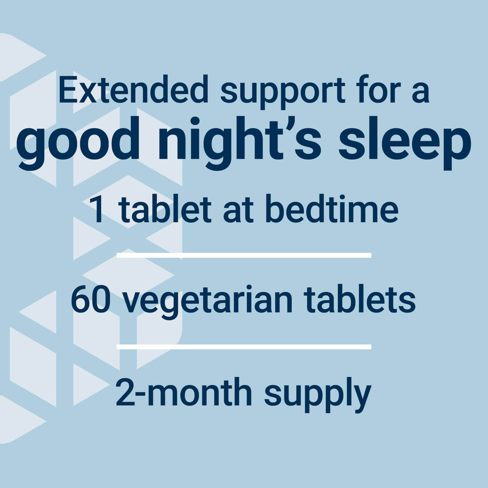 Life Extension Melatonin sleep scene on bedside table suggesting nightly routine