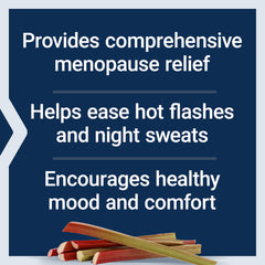 Life Extension Menopause Relief shows gluten-free, non-GMO formulation for safety.