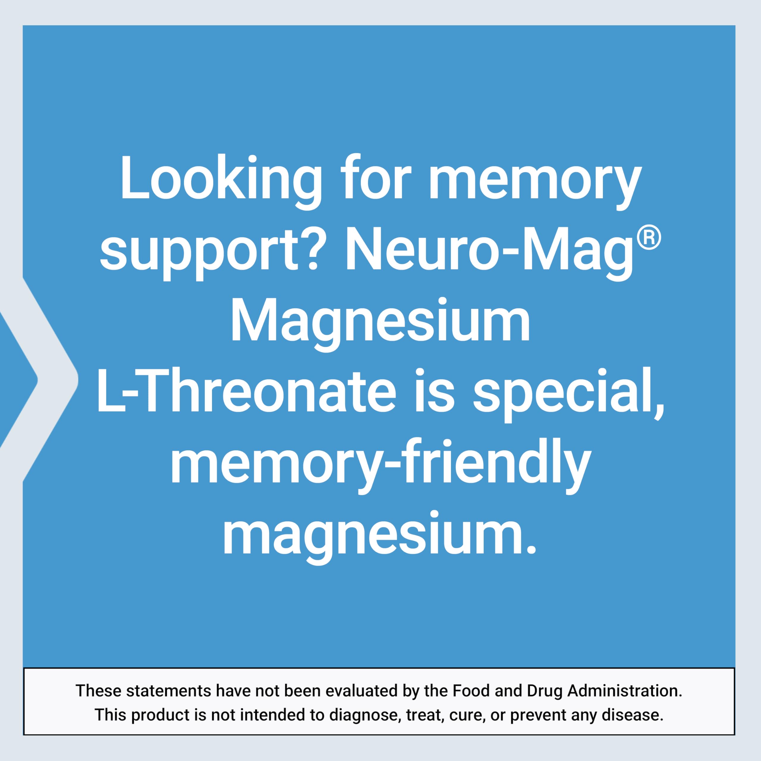 Ingredients panel showcases high-purity Magtein magnesium L-threonate