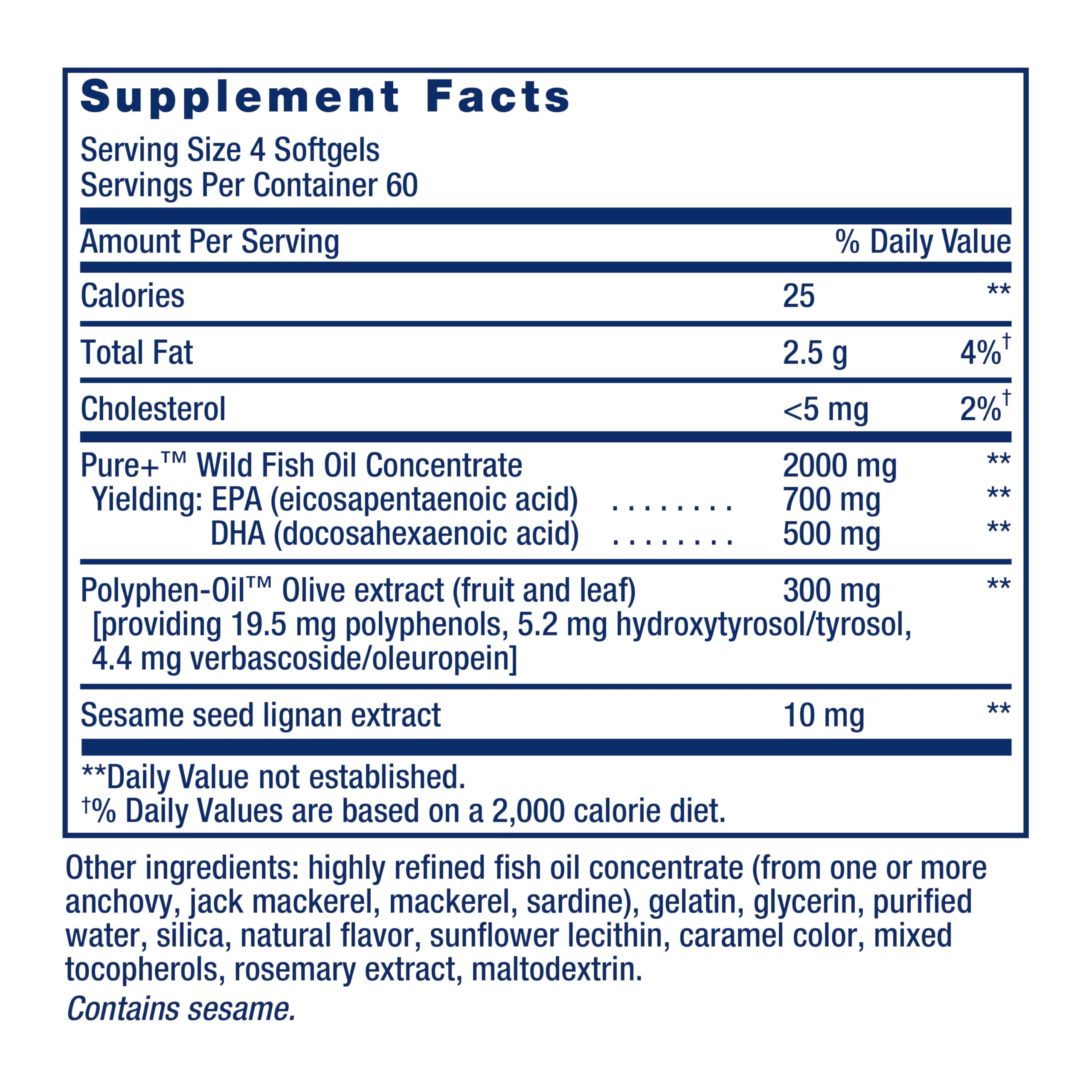 Life Extension Olive polyphenols bottle highlighting added heart-friendly compounds.