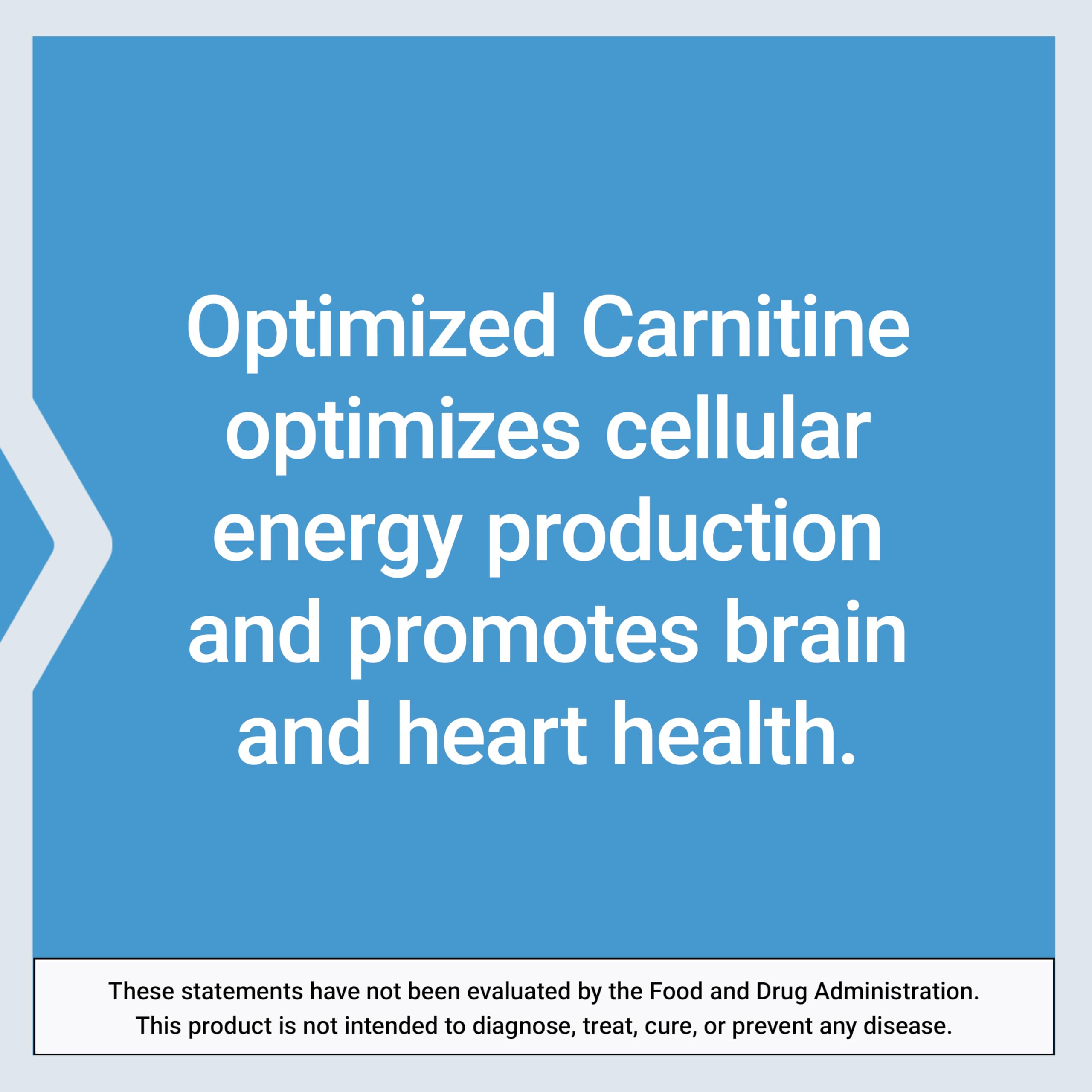Life Extension Optimized Carnitine non-GMO symbol reinforces product integrity and traceability.