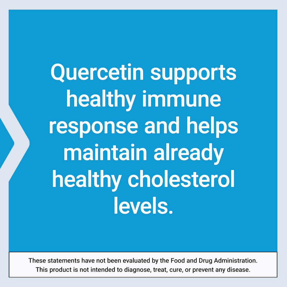 Life Extension Optimized Quercetin 250 mg capsules support daily immune wellness.