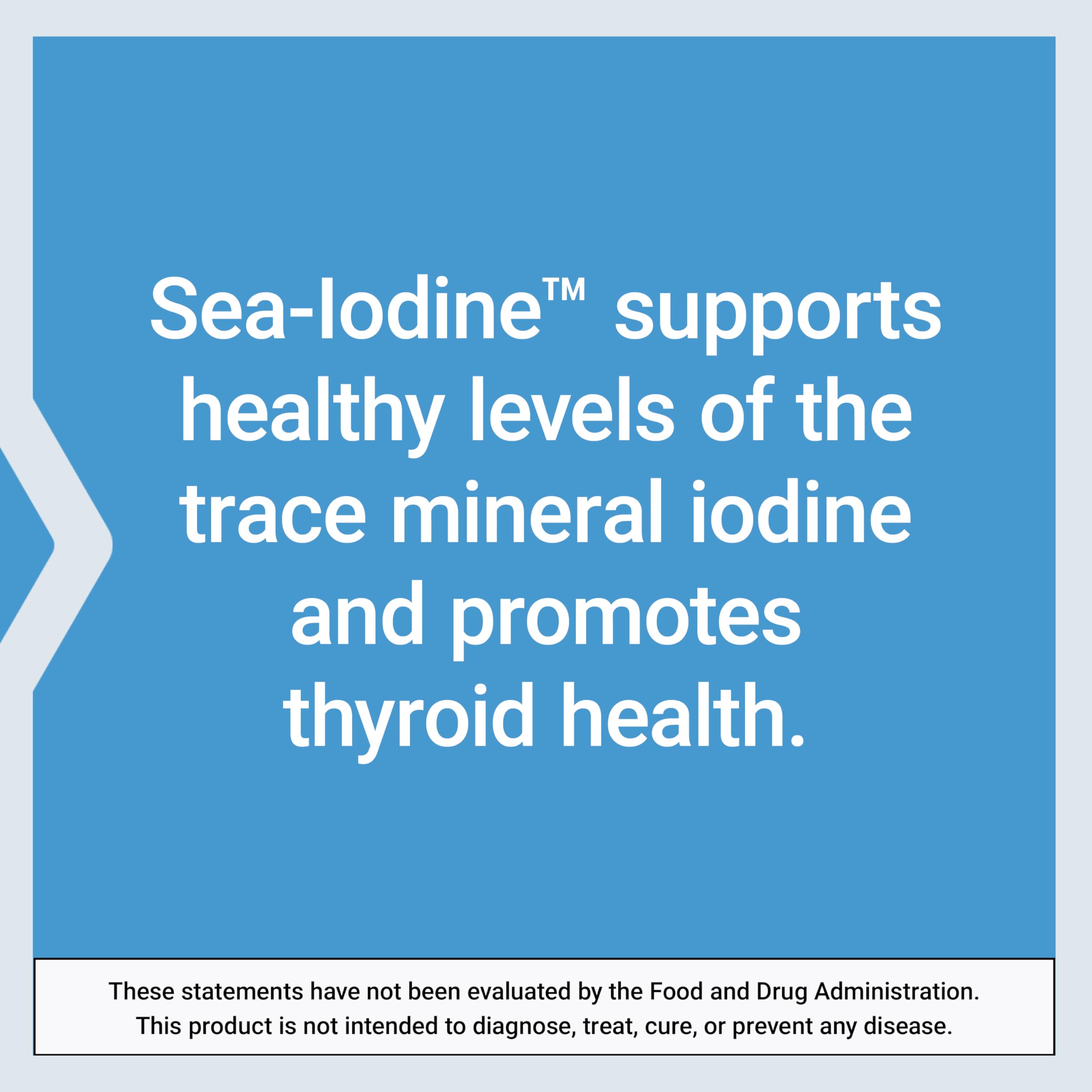 Life Extension Sea-Iodine packaging indicating USA-made quality