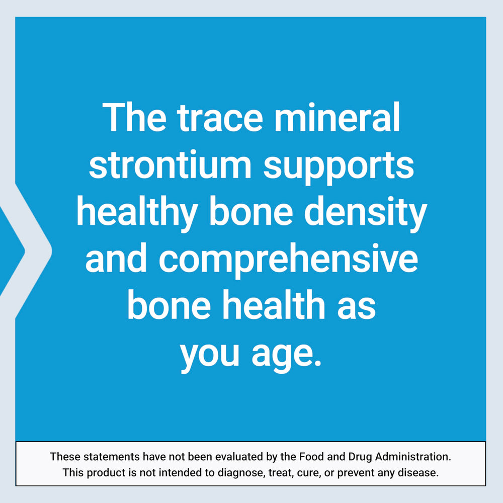 Life Extension Strontium Caps non-GMO certification visible.