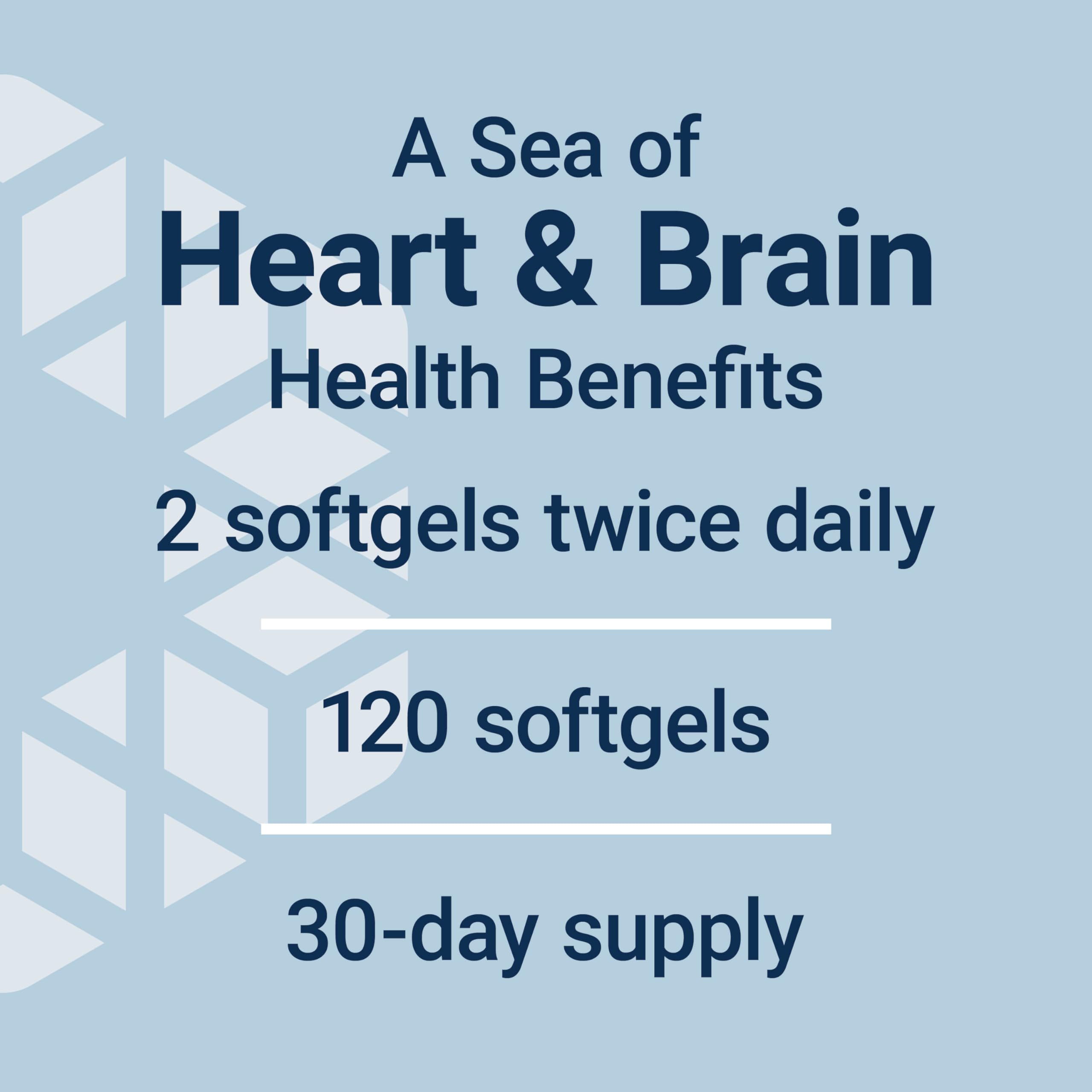 Life Extension Omega-3 serving size info panel for daily intake.