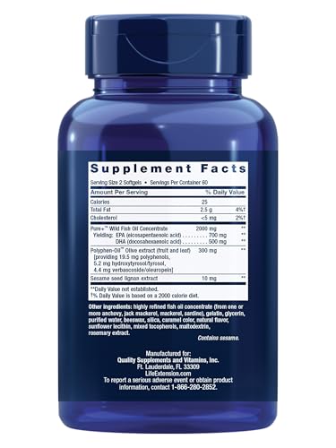 Life Extension Super Omega-3 softgels close-up, easy-to-swallow capsules for daily wellness.