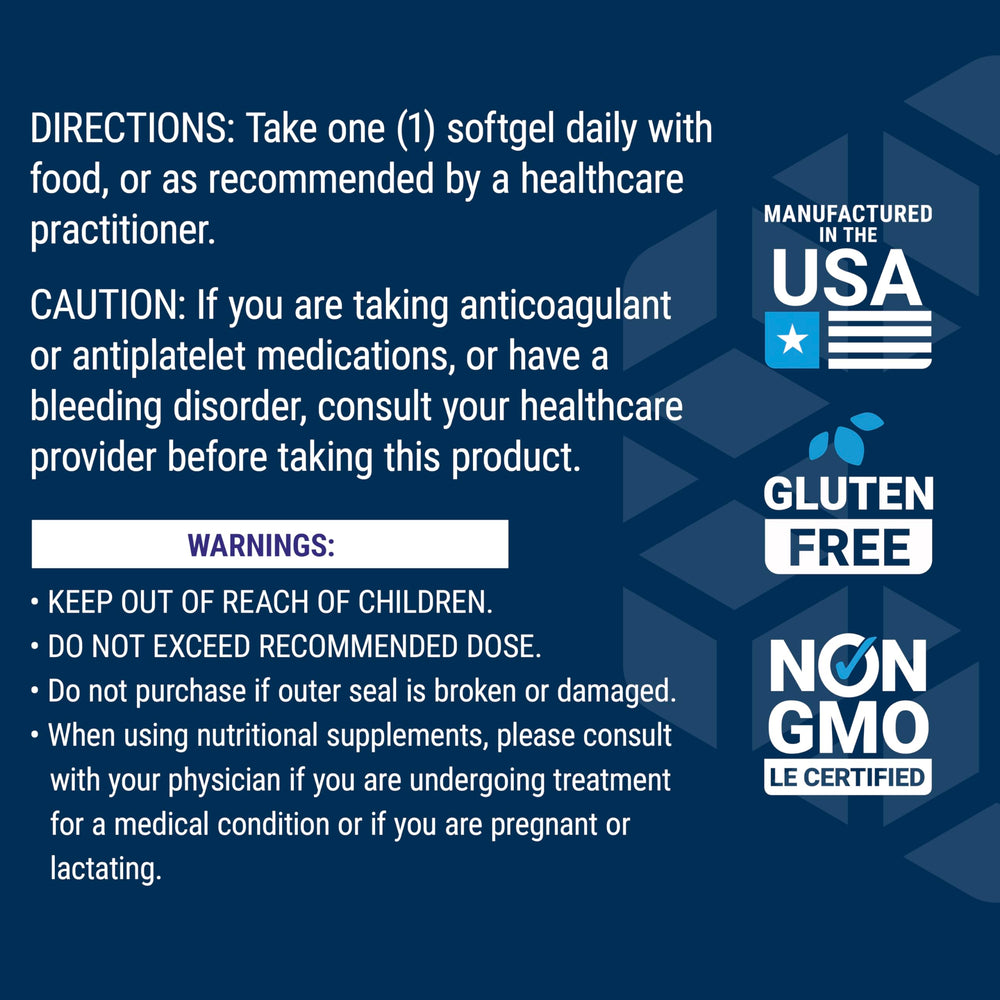 Life Extension Super Vitamin E packaging box showing gluten-free and non-GMO promise.