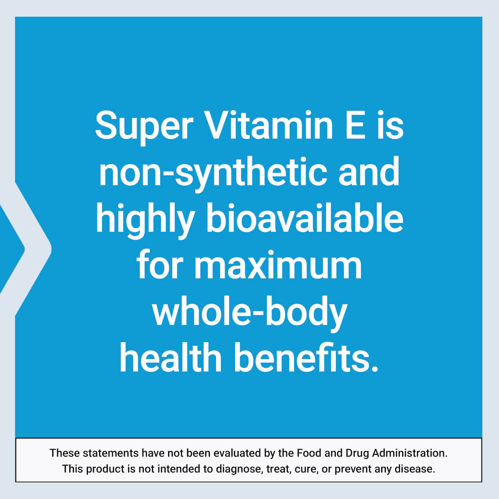 Life Extension Super Vitamin E pill swirl highlighting smooth texture.