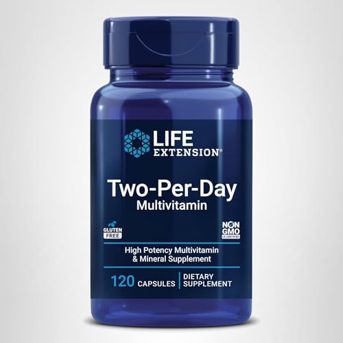 Life Extension Two-Per-Day packaging box on display for shelf appeal.