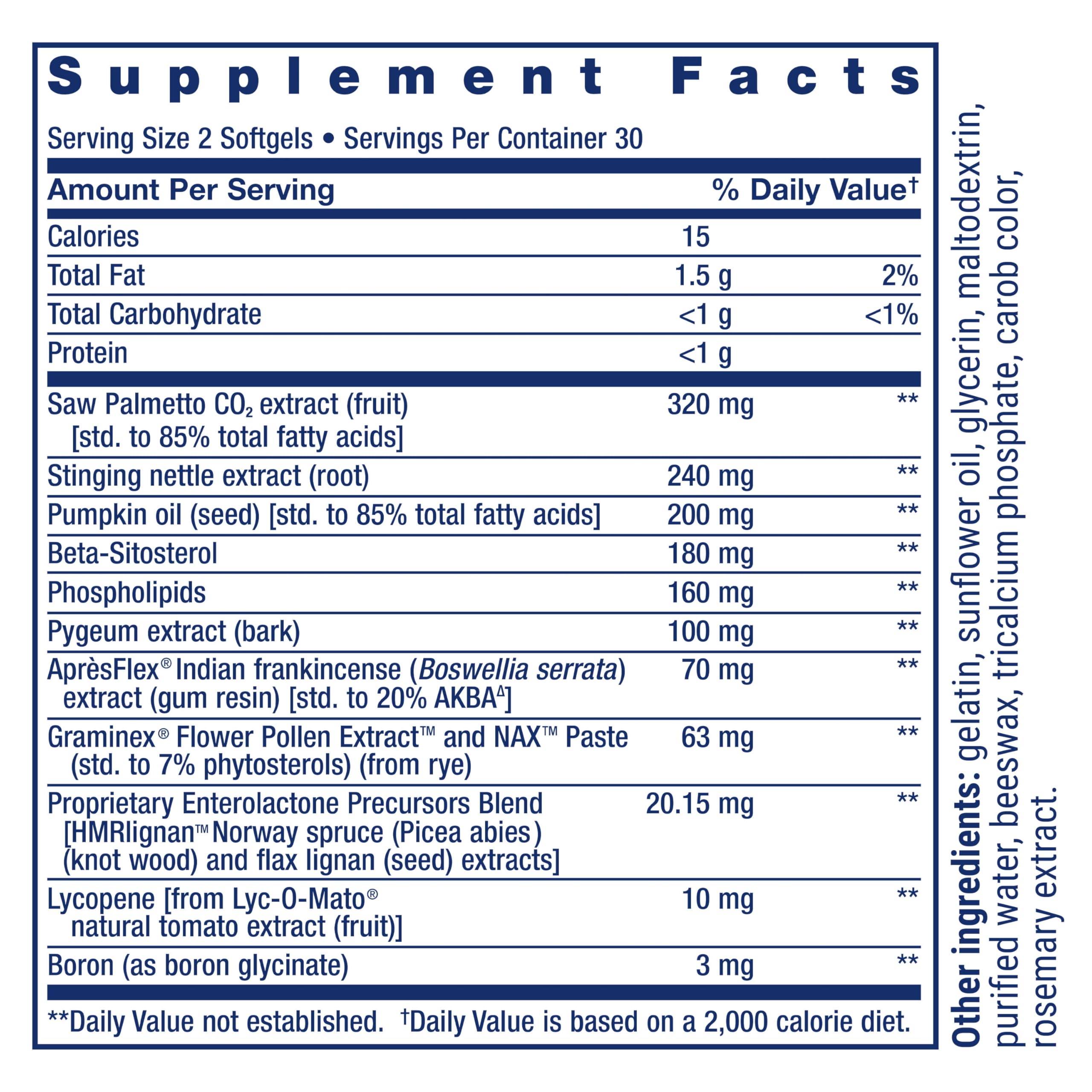Life Extension Ultra Prostate softgels pouring for easy daily use
