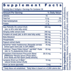 Life Extension Ultra Prostate softgels pouring for easy daily use