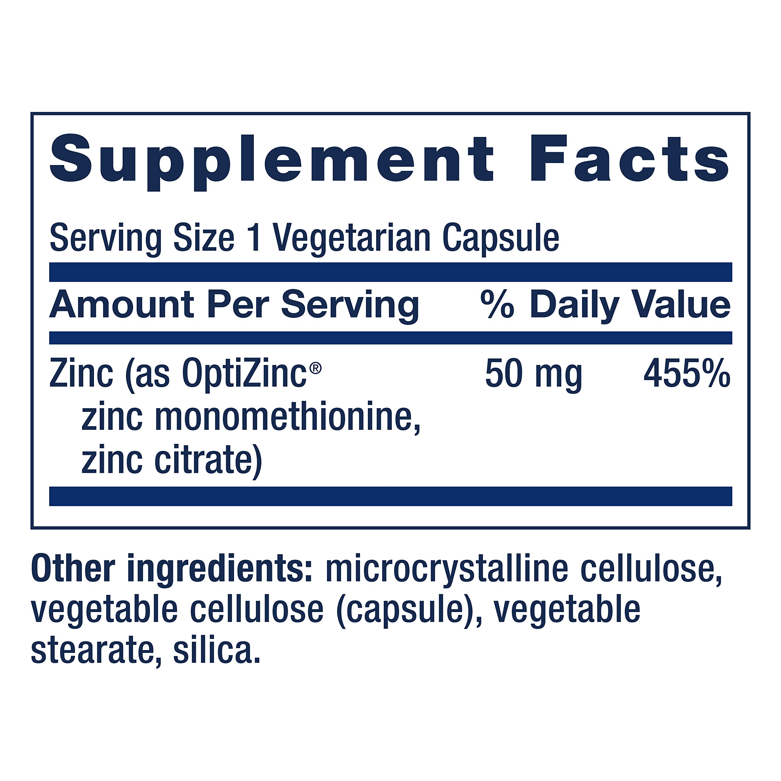 Life Extension Zinc Caps tablet closeup emphasizes high-potency zinc citrate